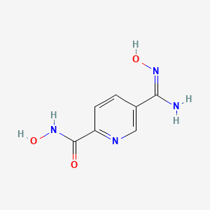 molecular formula C7H8N4O3 B7853563 N-hydroxy-5-[(E)-N'-hydroxycarbamimidoyl]pyridine-2-carboxamide 