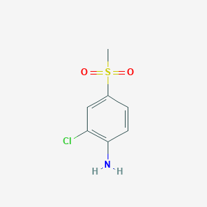 molecular formula C7H8ClNO2S B078536 2-氯-4-(甲磺基)苯胺 CAS No. 13244-35-4