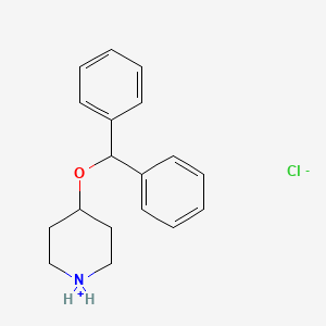 molecular formula C18H22ClNO B7853691 4-(Diphenylmethoxy)piperidinium chloride 