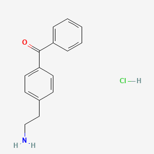 molecular formula C15H16ClNO B7853928 2-(4-Benzoylphenyl)ethan-1-amine hydrochloride 
