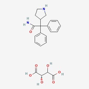 (S)-Alpha,Alpha-Diphenyl-3-Pyrrolidineacetamine L-Tartaric acid salt
