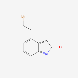 molecular formula C10H8BrNO B7854166 4-(2-Bromoethyl)-2-oxoindole 