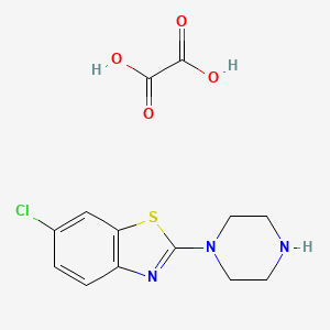 6-Chloro-2-(piperazin-1-yl)-1,3-benzothiazole; oxalic acid