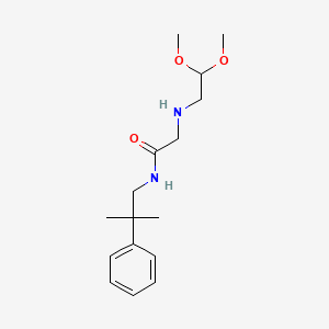 2-(2,2-dimethoxyethylamino)-N-(2-methyl-2-phenylpropyl)acetamide