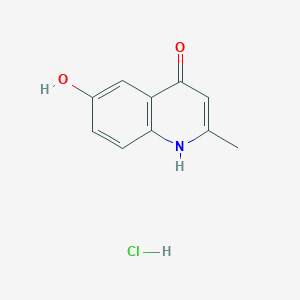6-hydroxy-2-methyl-1H-quinolin-4-one;hydrochloride