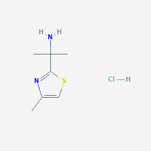 2-(4-Methyl-1,3-thiazol-2-yl)propan-2-amine hydrochloride