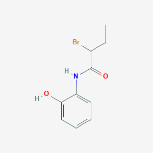 molecular formula C10H12BrNO2 B7854320 2-bromo-N-(2-hydroxyphenyl)butanamide 