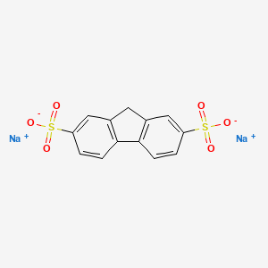 molecular formula C13H8Na2O6S2 B7854322 disodium;9H-fluorene-2,7-disulfonate 