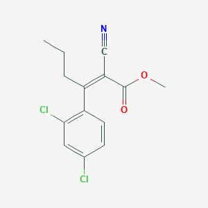 molecular formula C14H13Cl2NO2 B7854391 methyl (Z)-2-cyano-3-(2,4-dichlorophenyl)hex-2-enoate 