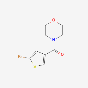 molecular formula C9H10BrNO2S B7854590 4-(5-Bromothiophene-3-carbonyl)morpholine 