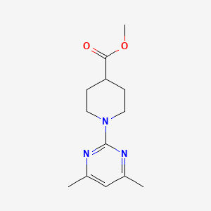 molecular formula C13H19N3O2 B7854617 Methyl 1-(4,6-dimethylpyrimidin-2-yl)piperidine-4-carboxylate 