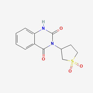 molecular formula C12H12N2O4S B7854627 3-(1,1-Dioxo-1lambda6-thiolan-3-yl)-1,2,3,4-tetrahydroquinazoline-2,4-dione 