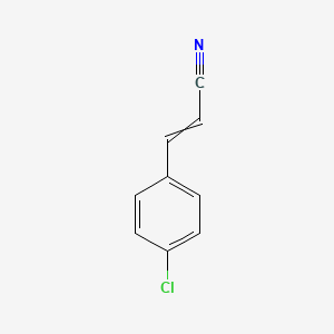 molecular formula C9H6ClN B7854637 3-(4-Chlorophenyl)prop-2-enenitrile 