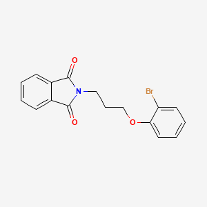 molecular formula C17H14BrNO3 B7854640 2-(3-(2-Bromophenoxy)propyl)isoindoline-1,3-dione 