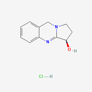 (3R)-1,2,3,9-tetrahydropyrrolo[2,1-b]quinazolin-3-ol;hydrochloride