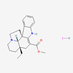 molecular formula C21H27IN2O2 B7854704 (3aS,3a1S,10bR)-methyl 3a-ethyl-2,3,3a,3a1,4,6,11,12-octahydro-1H-indolizino[8,1-cd]carbazole-5-carboxylate hydroiodide 