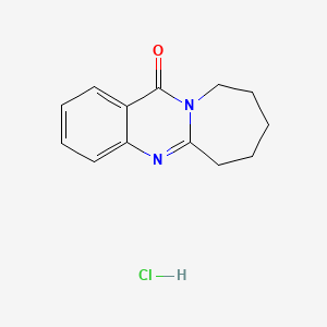 molecular formula C13H15ClN2O B7854732 7,8,9,10-tetrahydroazepino[2,1-b]quinazolin-12(6H)-one hydrochloride 