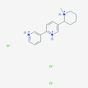 5-(1-Methyl-2-piperidiniumyl)-2,3'-bipyridinium trichloride