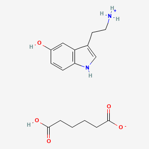 molecular formula C16H22N2O5 B7854774 Serotonin adipate 