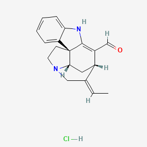 (3aS,5S,11bR,E)-12-ethylidene-1,2,3a,4,5,7-hexahydro-3,5-ethanopyrrolo[2,3-d]carbazole-6-carbaldehyde hydrochloride