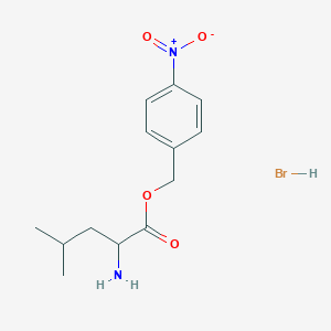 molecular formula C13H19BrN2O4 B7854821 4-Nitrobenzyl 2-amino-4-methylpentanoate hydrobromide 