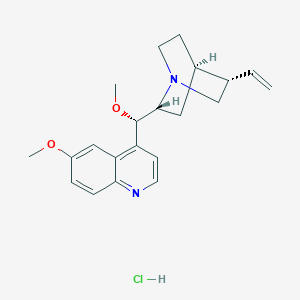 molecular formula C21H27ClN2O2 B7854881 (2R,4R,5S)-2-((S)-methoxy(6-methoxyquinolin-4-yl)methyl)-5-vinylquinuclidine hydrochloride 