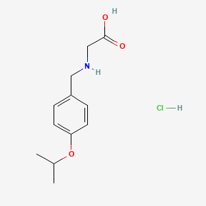 molecular formula C12H18ClNO3 B7854898 2-((4-Isopropoxybenzyl)amino)acetic acid hydrochloride 