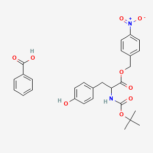 4-Nitrobenzyl 2-((tert-butoxycarbonyl)amino)-3-(4-hydroxyphenyl)propanoate benzoate