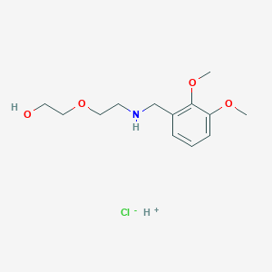2-[2-[(2,3-Dimethoxyphenyl)methylamino]ethoxy]ethanol;hydron;chloride
