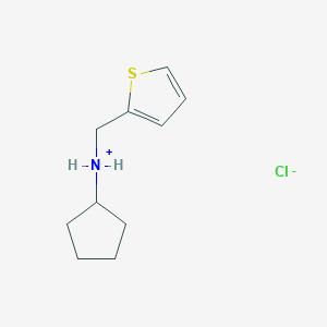 Cyclopentyl(thiophen-2-ylmethyl)azanium;chloride