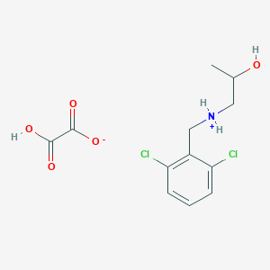 molecular formula C12H15Cl2NO5 B7854966 (2,6-Dichlorophenyl)methyl-(2-hydroxypropyl)azanium;2-hydroxy-2-oxoacetate 