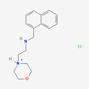 molecular formula C17H23ClN2O B7854981 2-morpholin-4-ium-4-yl-N-(naphthalen-1-ylmethyl)ethanamine;chloride 