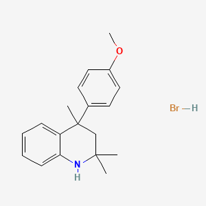 molecular formula C19H24BrNO B7855000 4-(4-Methoxyphenyl)-2,2,4-trimethyl-1,2,3,4-tetrahydroquinoline hydrobromide 