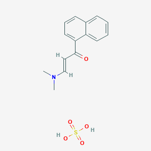 molecular formula C15H17NO5S B7855141 (E)-3-(dimethylamino)-1-(naphthalen-1-yl)prop-2-en-1-one sulfate 