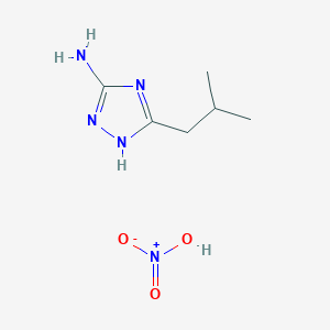 molecular formula C6H13N5O3 B7855145 5-isobutyl-1H-1,2,4-triazol-3-amine nitrate 