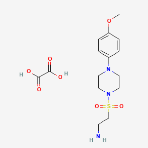 molecular formula C15H23N3O7S B7855169 2-((4-(4-Methoxyphenyl)piperazin-1-yl)sulfonyl)ethanamine oxalate 