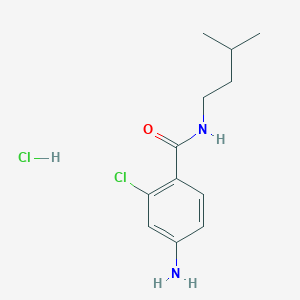 4-amino-2-chloro-N-isopentylbenzamide hydrochloride