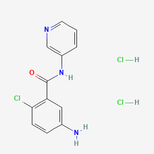 5-amino-2-chloro-N-(pyridin-3-yl)benzamide dihydrochloride