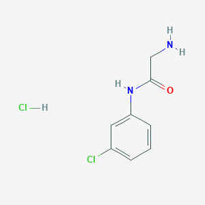 molecular formula C8H10Cl2N2O B7855298 2-amino-N-(3-chlorophenyl)acetamide hydrochloride CAS No. 54643-68-4
