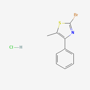 molecular formula C10H9BrClNS B7855305 2-Bromo-5-methyl-4-phenylthiazole hydrochloride 