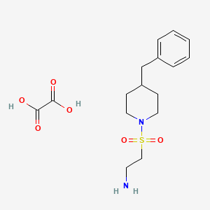 molecular formula C16H24N2O6S B7855357 2-((4-Benzylpiperidin-1-yl)sulfonyl)ethanamine oxalate 
