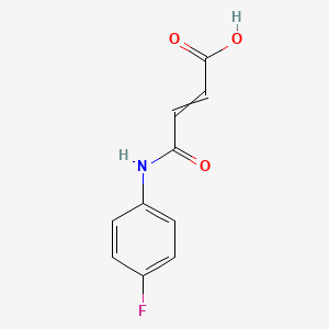 molecular formula C10H8FNO3 B7855383 (Z)-4-(4-fluorophenylamino)-4-oxobut-2-enoic acid 
