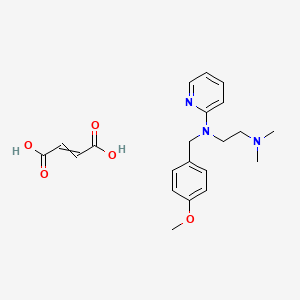 molecular formula C21H27N3O5 B7855495 but-2-enedioic acid;N'-[(4-methoxyphenyl)methyl]-N,N-dimethyl-N'-pyridin-2-ylethane-1,2-diamine 