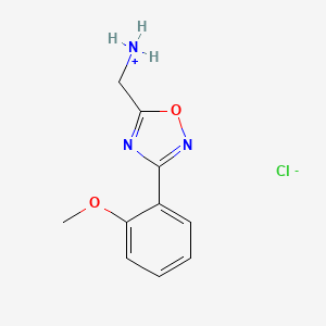 [3-(2-Methoxyphenyl)-1,2,4-oxadiazol-5-yl]methylazanium;chloride