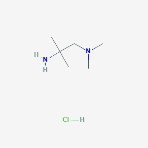 molecular formula C6H17ClN2 B7855511 N~1~,N~1~,2-Trimethyl-1,2-propanediamine dihydrochloride 