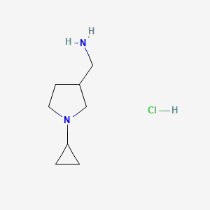 [(1-Cyclopropylpyrrolidin-3-YL)methyl]amine hydrochloride