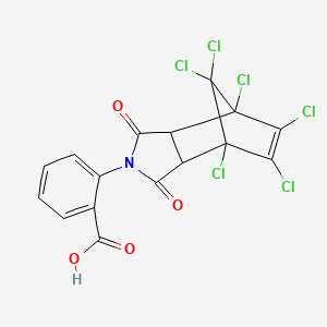 molecular formula C16H7Cl6NO4 B7855550 2-(4,5,6,7,8,8-Hexachloro-1,3-dioxo-1,3,3a,4,7,7a-hexahydro-2H-4,7-methanoisoindol-2-yl)benzoic acid 