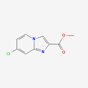 molecular formula C9H7ClN2O2 B7855560 Methyl 7-chloroimidazo[1,2-a]pyridine-2-carboxylate 