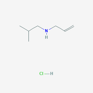 molecular formula C7H16ClN B7855569 2-methyl-N-prop-2-enylpropan-1-amine;hydrochloride 
