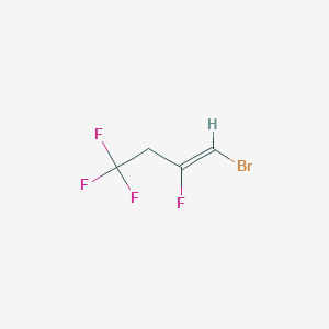molecular formula C4H3BrF4 B7855584 (1Z)-1-Bromo-2,4,4,4-tetrafluorobut-1-ene 
